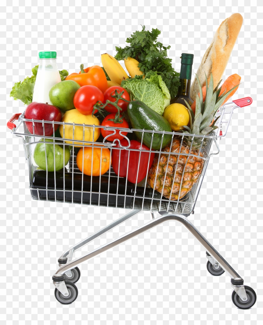 Shopping Cart Stock Photography Stock - Carrinho De Mercado Com Compras #629437