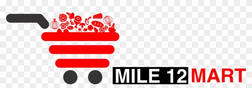 Mile12mart - Logo Online Food Diliver #629434