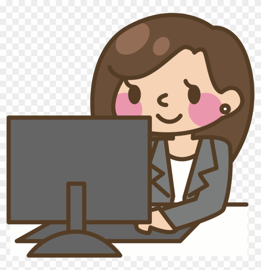 Medium Image - Clip Art Computer Typing #629492