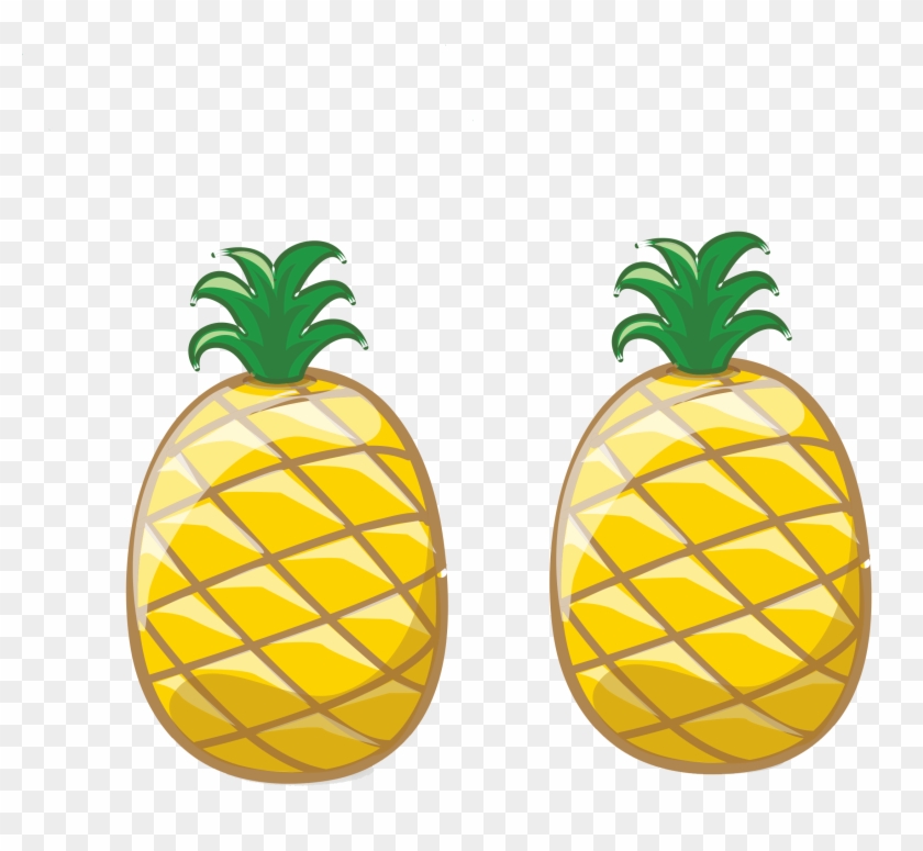 Cartoon Pineapple Drawing - Cartoon Pineapple - Free Transparent PNG  Clipart Images Download