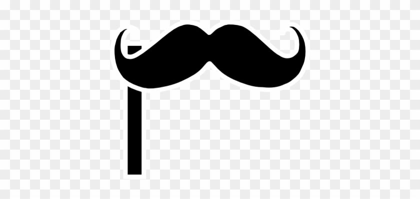 Mustache On A Stick Clip Art At Clker Vector Clip Art - Moustache On A Stick #629623