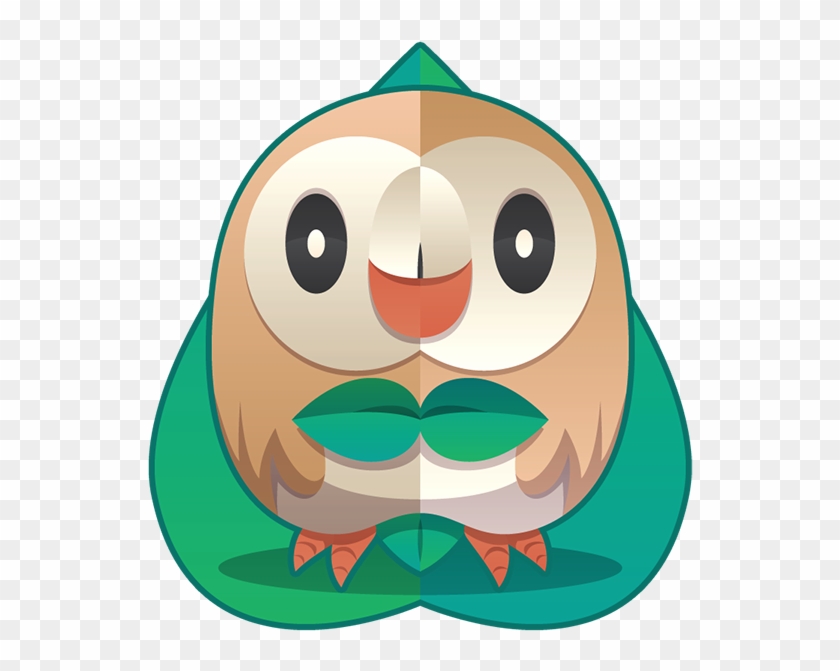 Rowlet By Kyle Olson-team Rowlet Pokemon Sun And Moon - Cartoon #629643