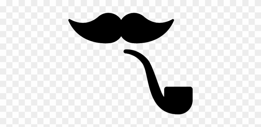 Mustache And Pipe Vector - Pipa Icono #629669