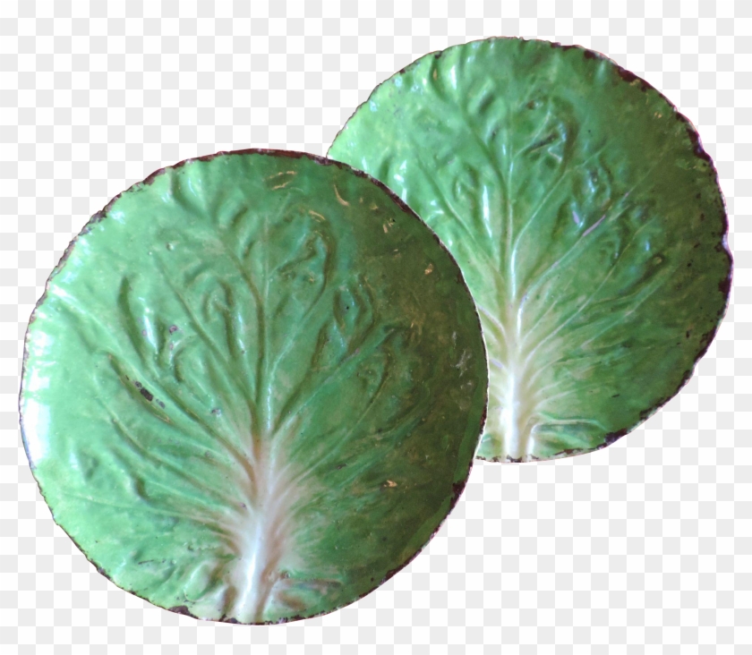 Pair Large Antique 19th Century Italian Napoli Crown - Cabbage #629982