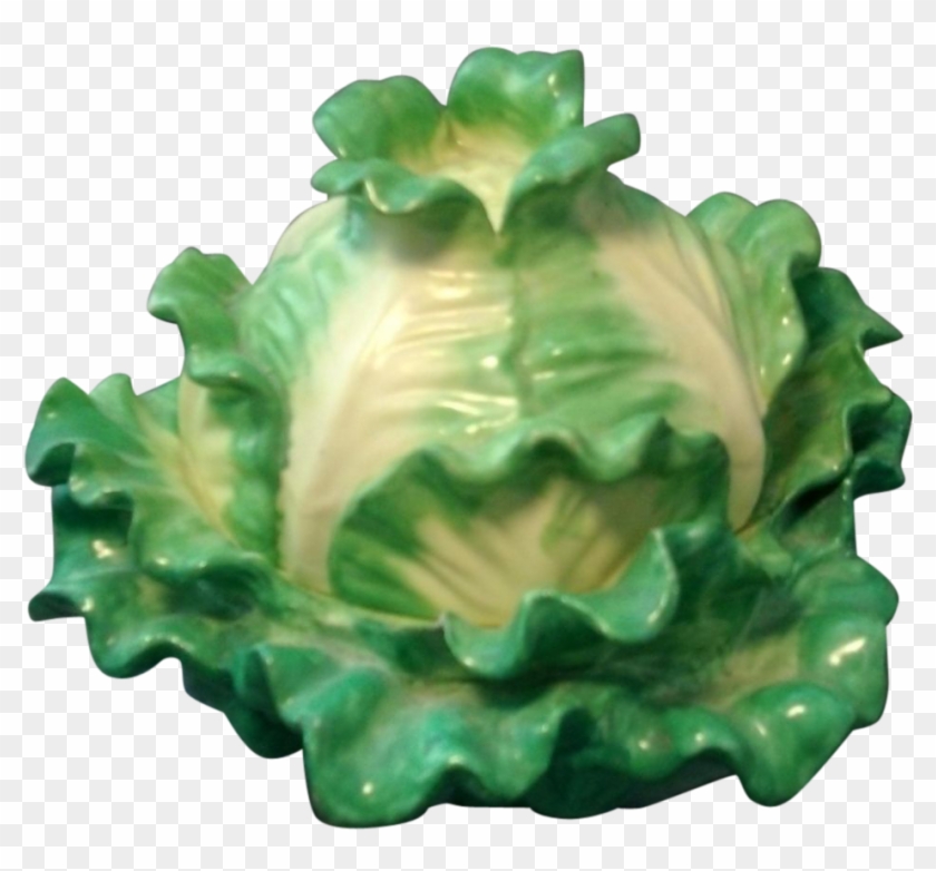 Antique 19th Century English Coalport Porcelain Cabbage - Figurine #630007