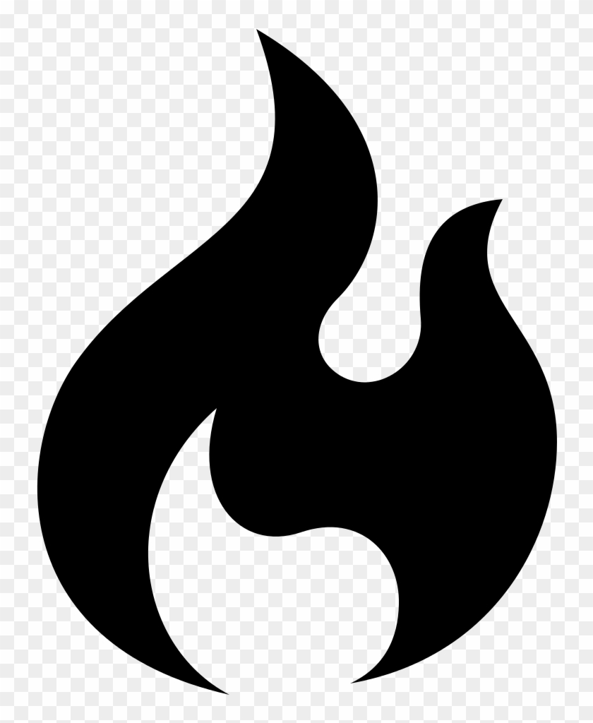 Best Flame Icon Fire Clipart Black And Photos - Flame Icon #630026