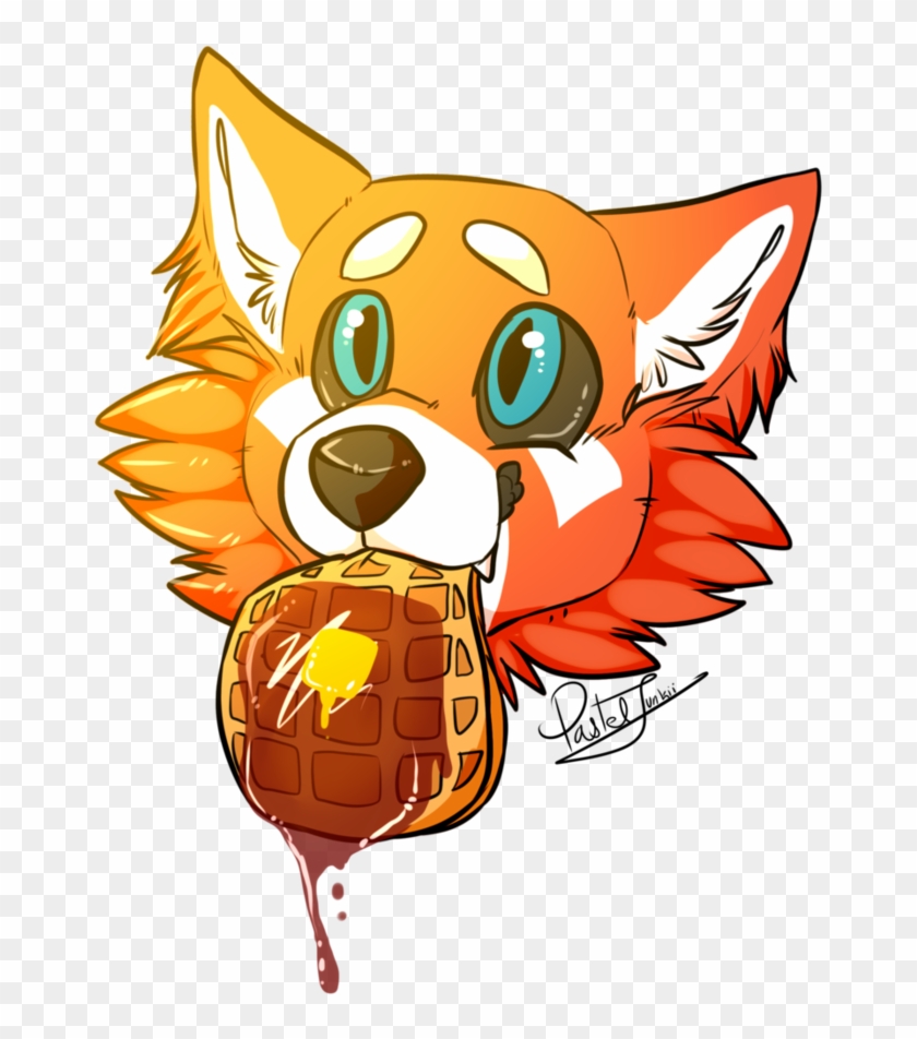 Red Panda Waffle By Jassypurrz - Cartoon #630240
