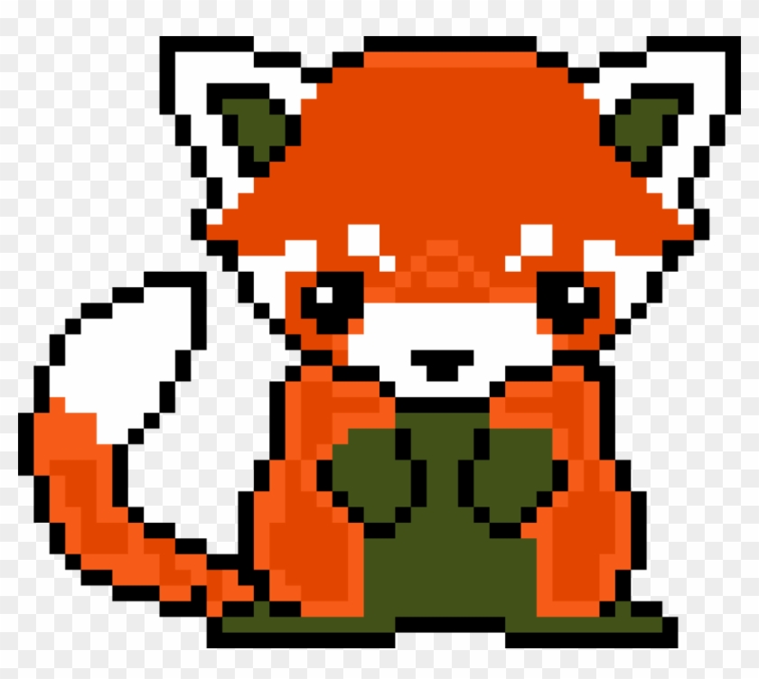 Red Panda Pixelart By Trashbutclassy Red Panda Pixelart - 8 Bit Art Animals #630264