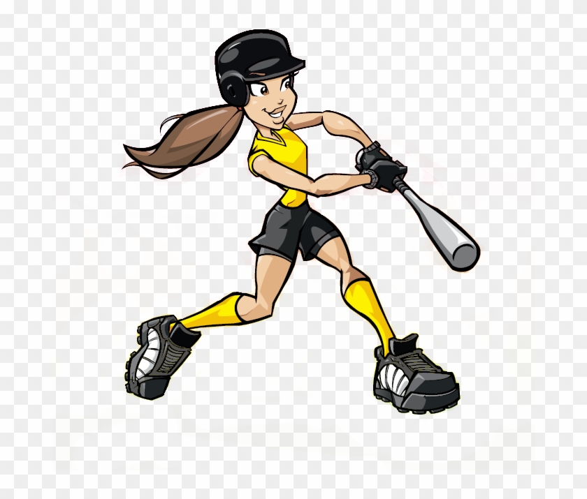 Women's Softball Clip Art Clipart Download - Girl Softball Player Cartoon #630346