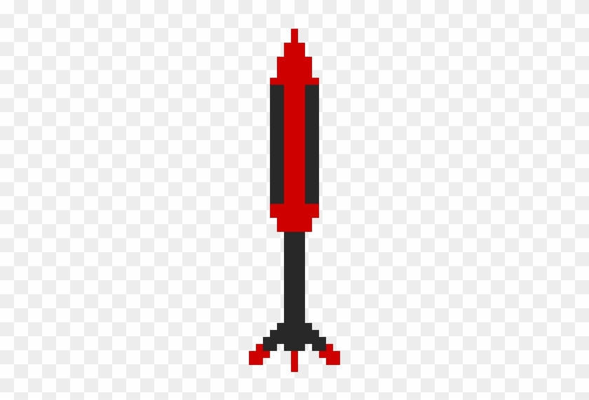 Missile Clipart Pixel - Carmine #630504