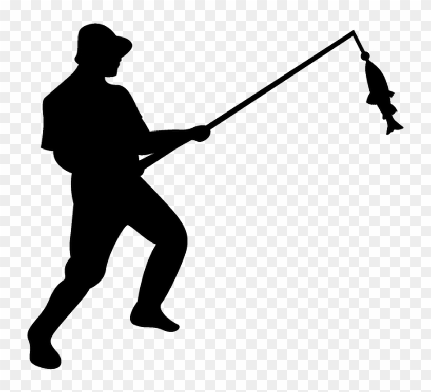 Fishing Fisherman Silhouette Clip Art - Fly Fishing Journal [book] #630593