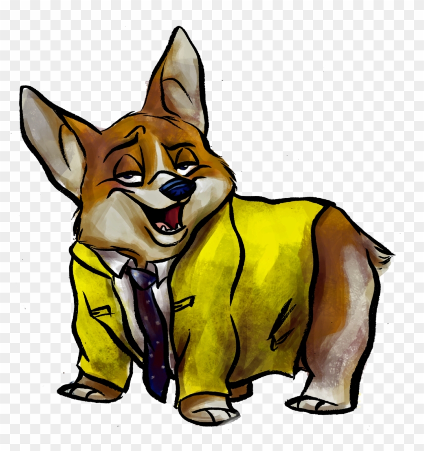 Corgi By Alexandrabowmanart - Dirk Gently Corgi Art #630641