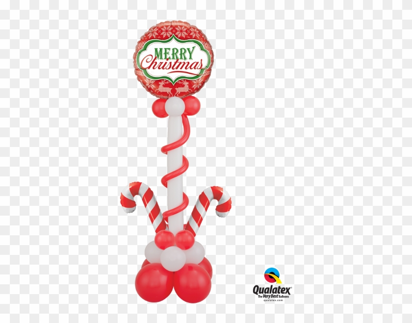 Usado Para Completar A Decoração Decorações De Festas - 14" Airfill Only Candy Cane Balloon - Mylar Balloons #630709