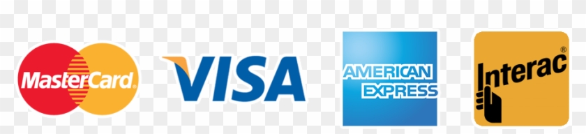 We Accept Visa, Mastercard, Amex And Interac Debit - Visa Mastercard American Express Interac Logo #630730