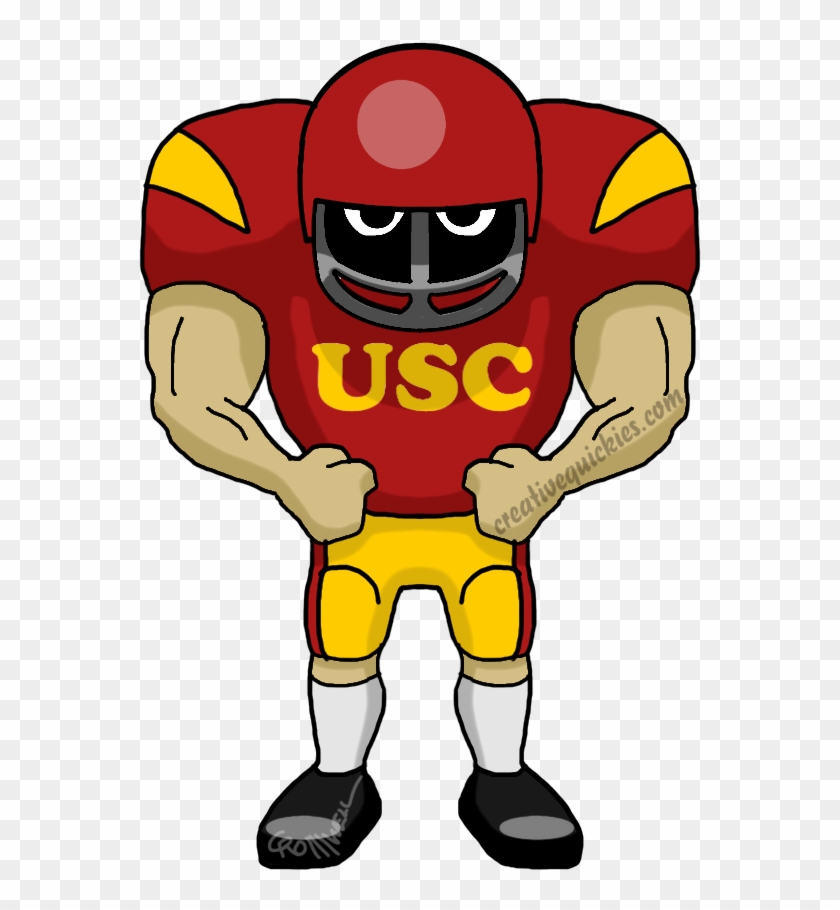 Los Angeles Southern California Trojans - Dallas Cowboy Football Player Clipart #630809