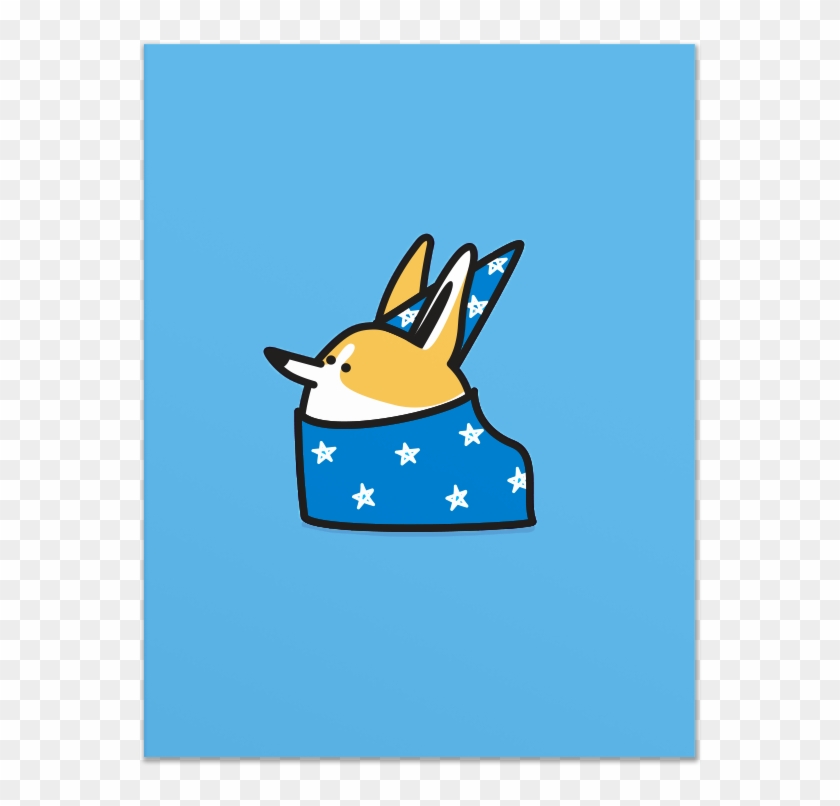 Wizard Corgi Card - Cartoon #630834