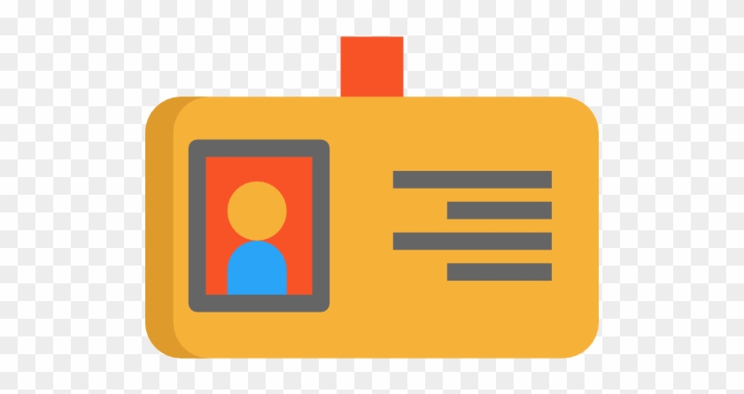 Id Card Free Icon - Id Card Flat Png #630975