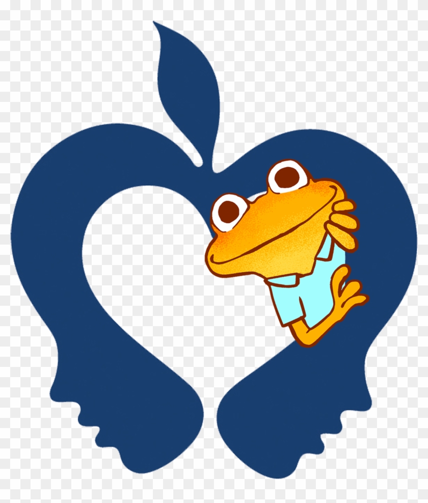 District 54 Apple Logo With Frog Peeking Through - District 54 #631287