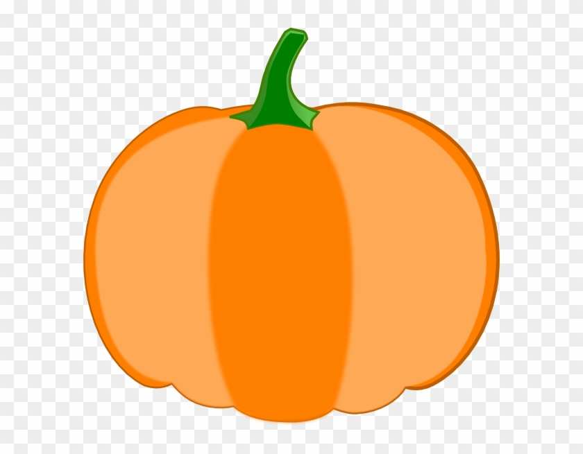 Orange Pumpkin, Green Stem Clip Art At Clker - Green Pumpkin Stem Clipart #631319