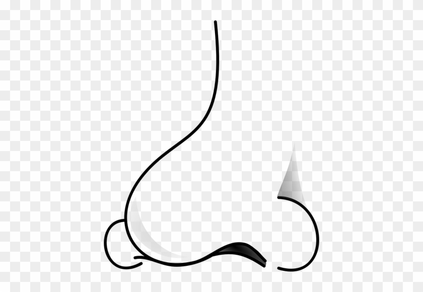 Clip Art Black And White Nose #631369