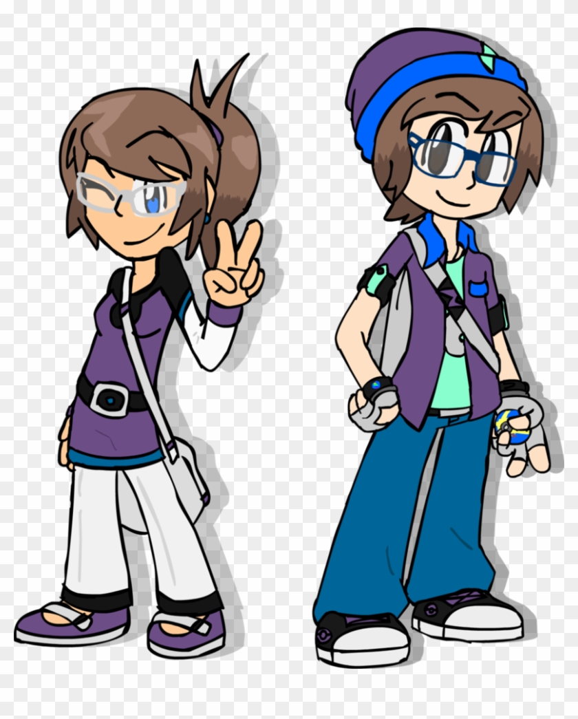Pokemon Trainers Magma And Zoey By Magma743 - Cartoon #631592
