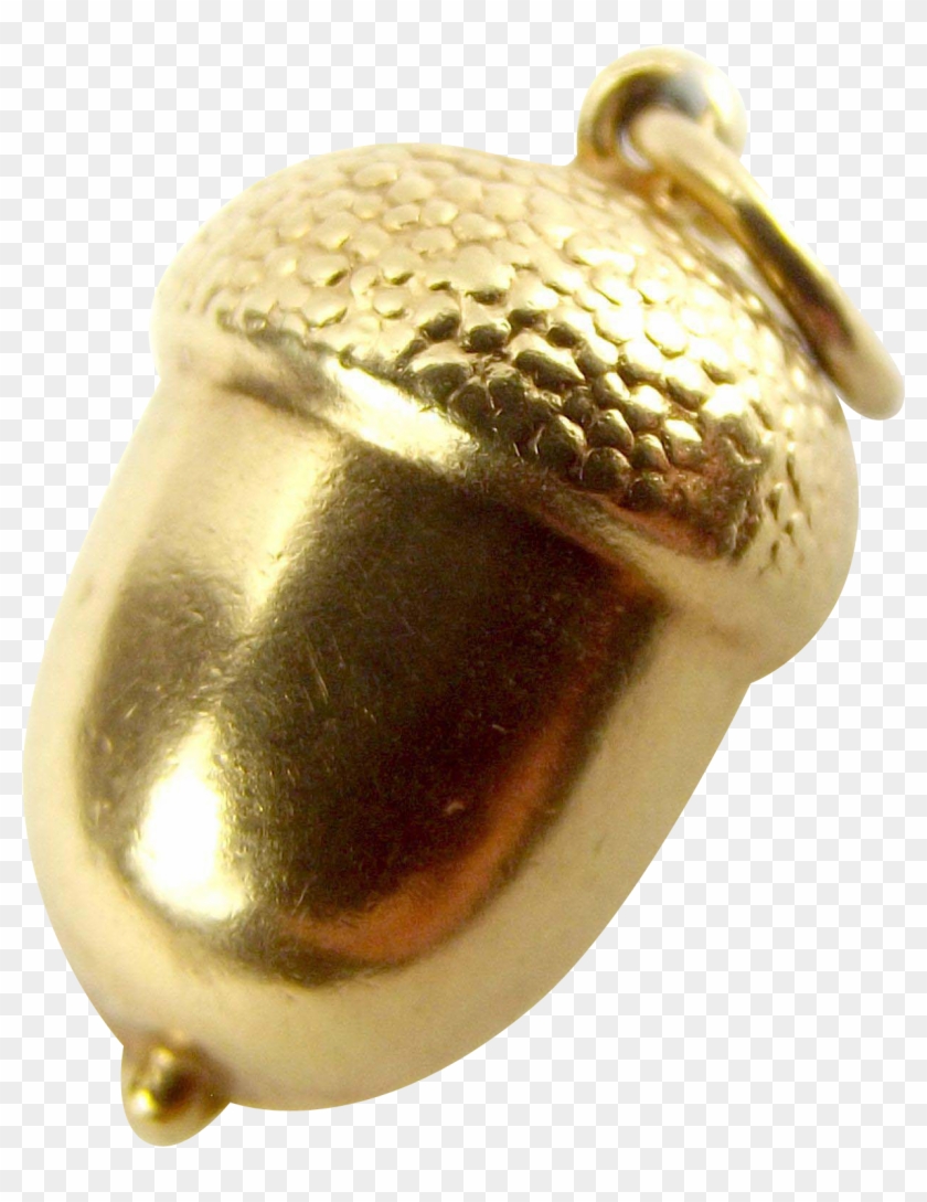 Vintage 1966 9ct Gold Acorn Charm Fob - Gold #631732
