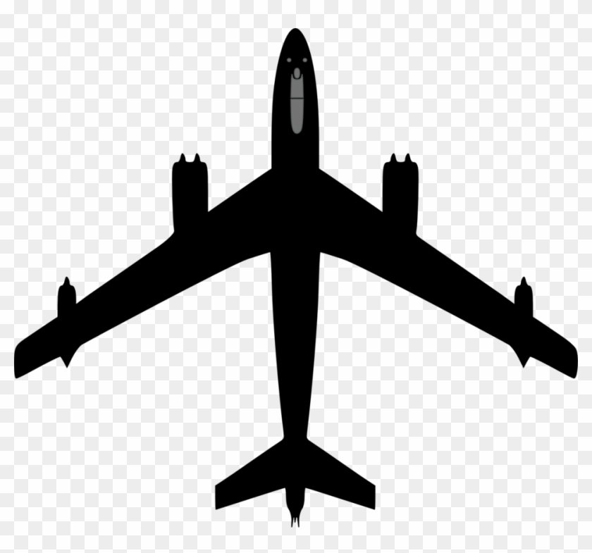 Airplane Silhouette - Boeing 767 Clip Art #631754