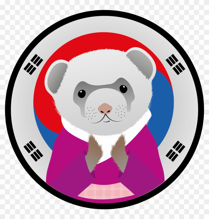 Ferret-badges 3 Korean Food Ferret - Sri Krishna International School Logo #631787