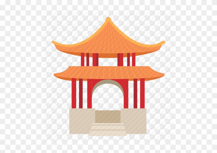 Asian, Building, Cartoon, China, Chinese, Culture, - Cartoon Shrine #631823