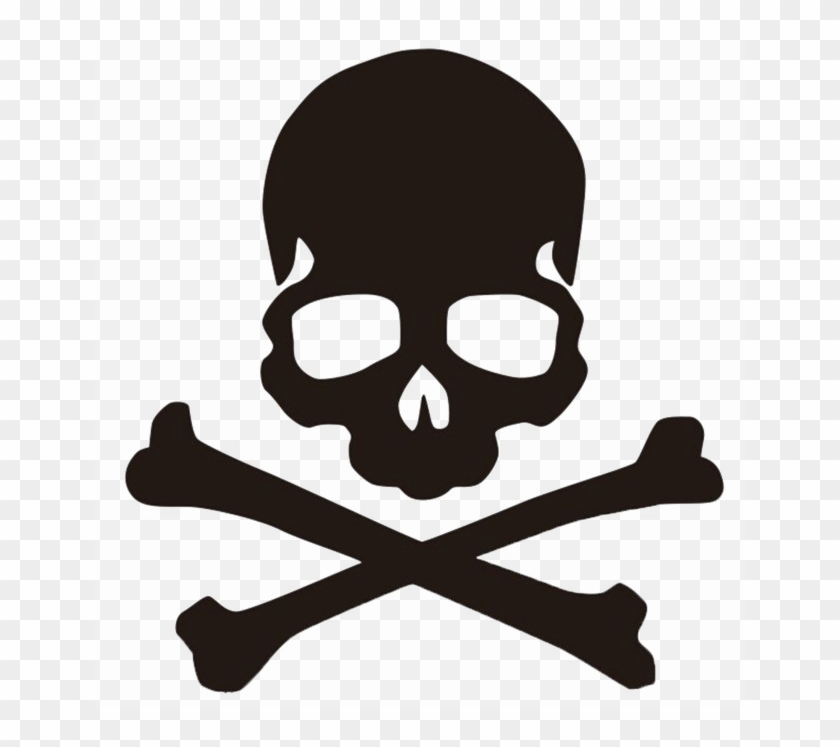 Danger Sign Png Photos - Simple Skull And Crossbones #632419