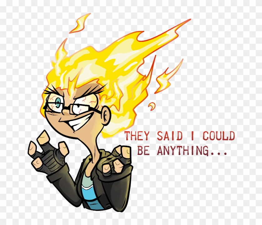 So I Became Ghost Rider Wearing An Elsa Shirt By Raptorofire - Cartoon #632733