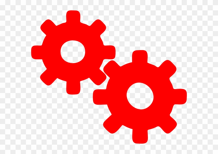 Red Gear Clip Art #632952