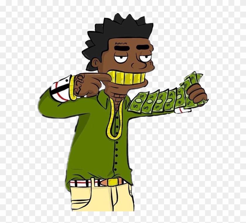 Cash Kodak Kodakblack Rap Trapmusic Rapper Hiphop Carto - Kodak Black Cartoon #632975