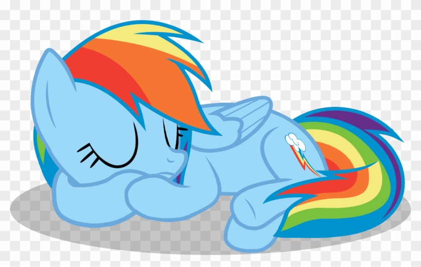 Adorable Sleeping Dashie By Shutterflyeqd - Rainbow Dash Sleeping #633083