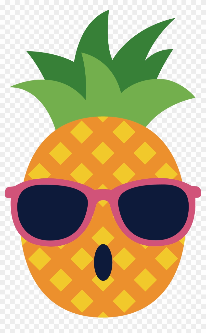 Pineapple Spectacles Glasses - Pineapple With Sunglasses Clipart #633121