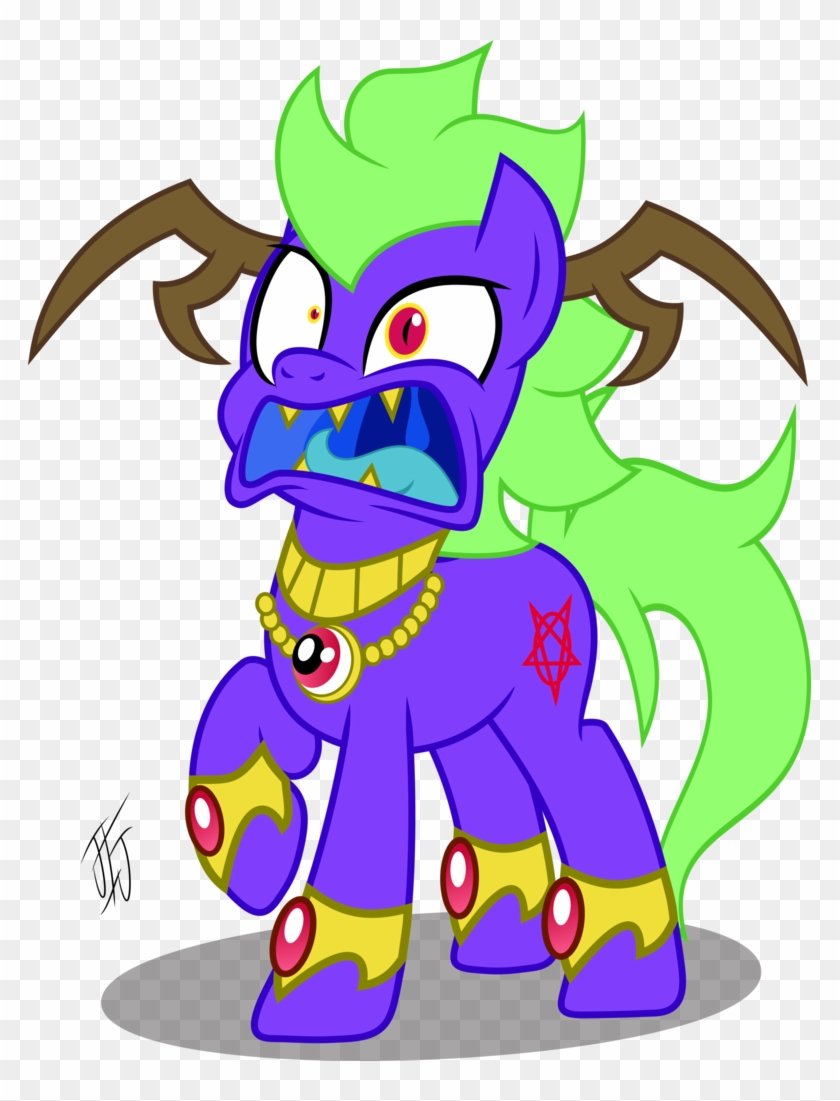 Midnight Devilwitch Bling Bling Is Suprised By Mlp-scribbles - Cartoon #633190