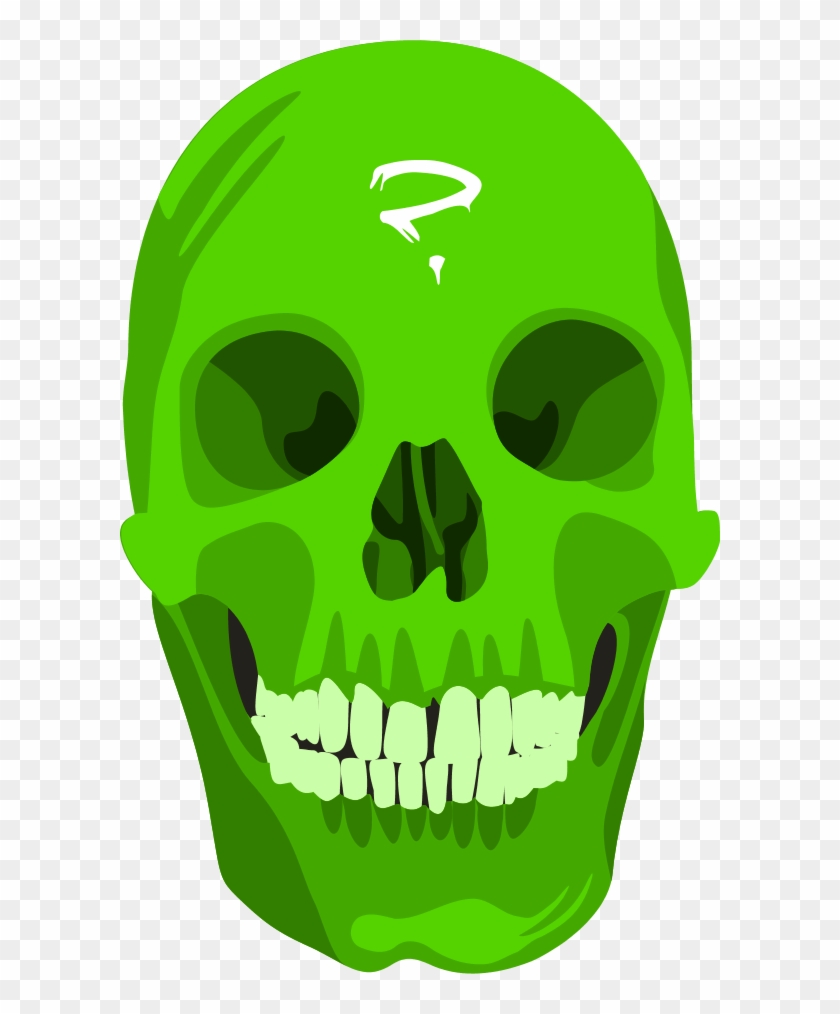 Human Skull Symbolism Free Content Clip Art - Cráneo Verde #633203