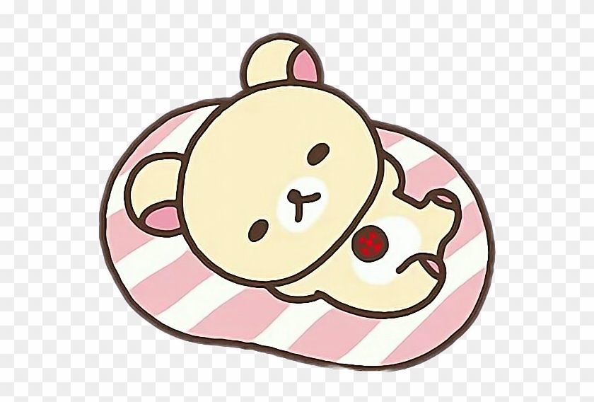 💤 Korilakkuma Sticker Kawaii Tired Pink Pastel Freetoe - Korilakkuma #633416