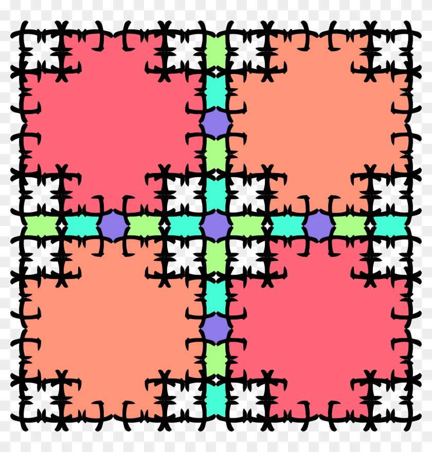 Muster 43cb Variation In Bunt - Clip Art #633591