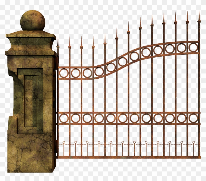Gate Cemetery Fence Clip Art - Gate Cemetery Fence Clip Art #633941
