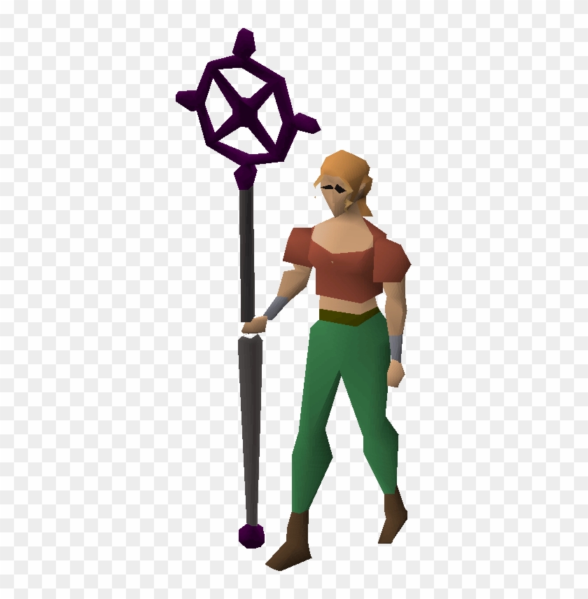Ancient Staff Equipped Slayer Staff Runescape Full Size PNG Clipart