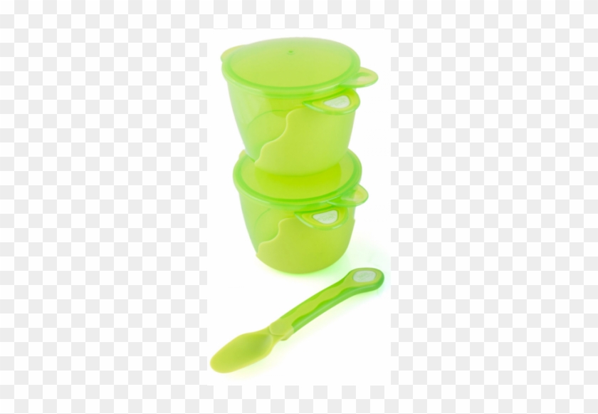 Heinz Baby Basics 2 Snack Bowls And Weaning Spoon Green - Toy #633890