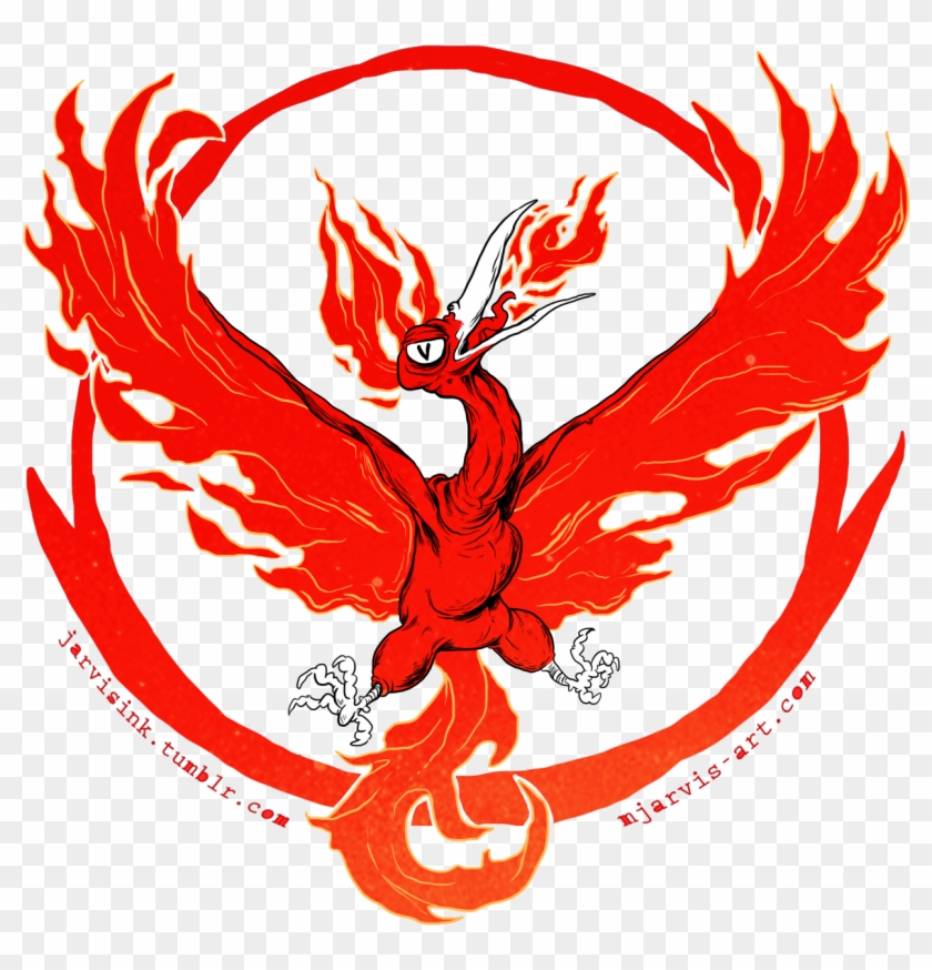Team Valor Go Flaming Chickens - Decal #633937