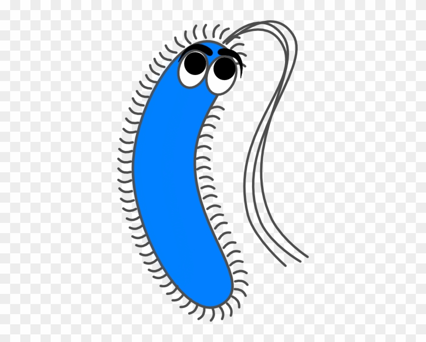 Bacteria Blue Funny Clip Art At Vector Clip Art - Clipart Bacteria #112189