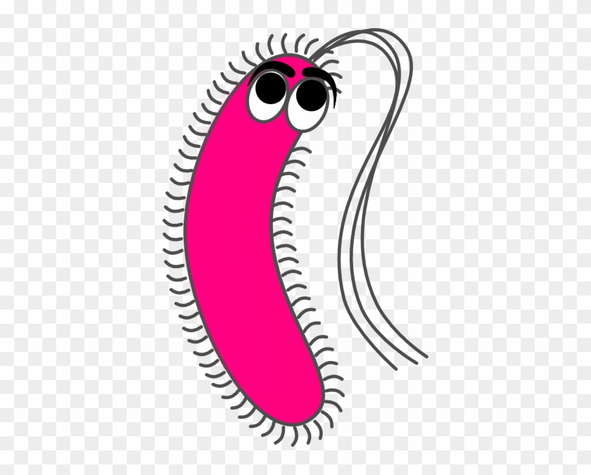 Modified Funny Pink Clip Art - Gram Negative Bacilli Cartoon #112280