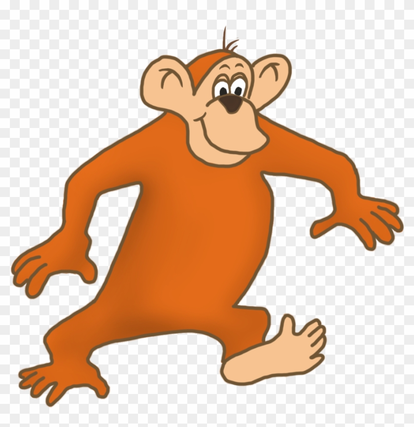 Monkey Clip Art, Monkey Drawing - Cartoon Monkey Walking Gif #112296