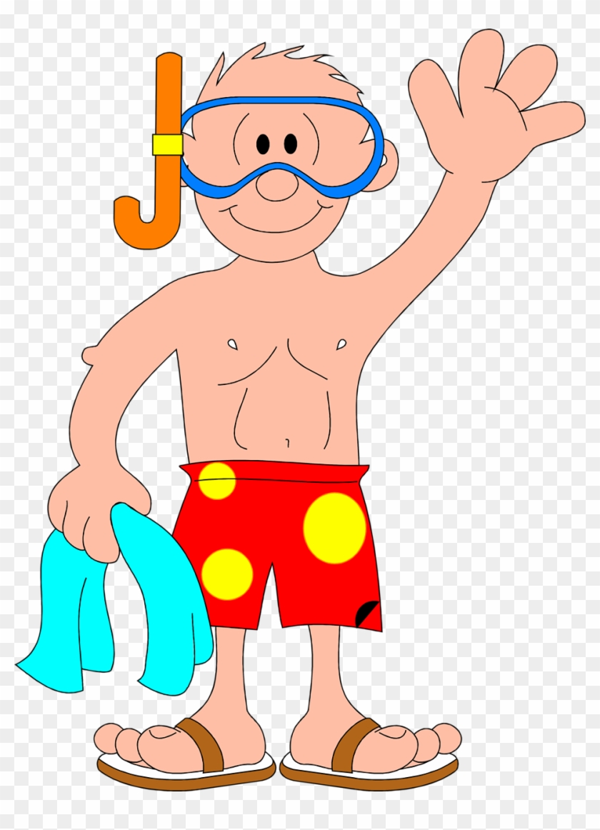 Swimming Clipart Snorkeler - Man In Snorkel #112427