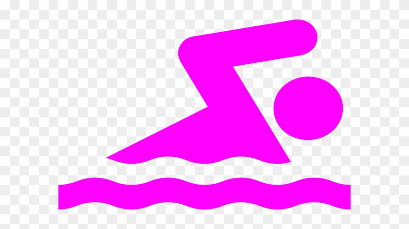 Pink Swimmer Clip Art At Clker - Free Style Swimming Clip Art #112455