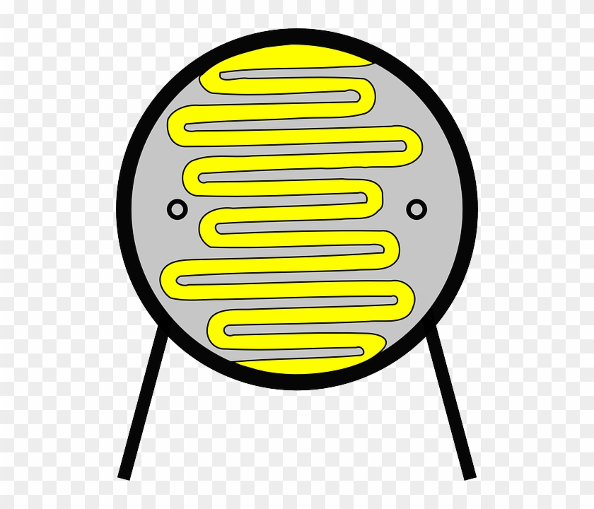 Light Dependant Resistor Ldr Clip Art - Ldr Clipart #112516