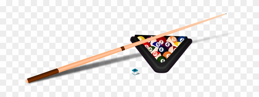 Free Billiards Clip Art - Billiard Balls And Stick #112553